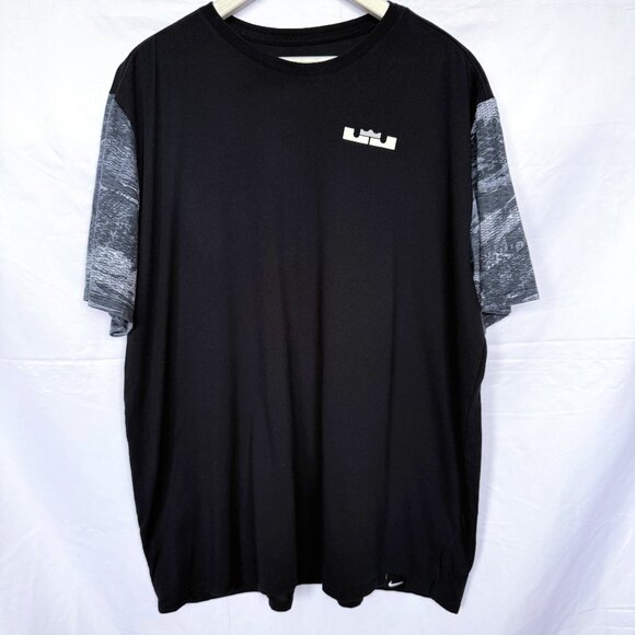Nike Dry Fit Black LeBron James T-Shirt - Picture 1 of 5